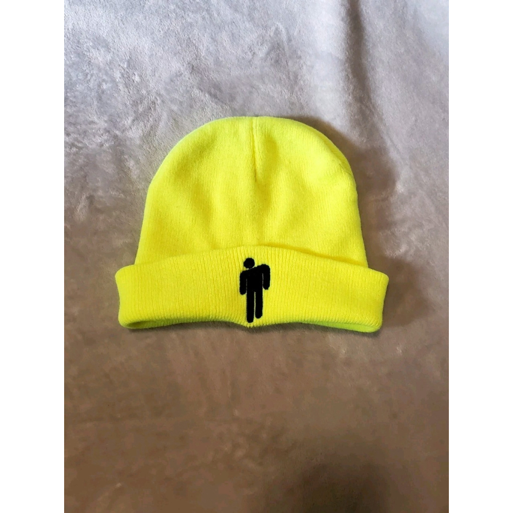 BILLIE EILISH Long Sleeve Galaxy Juinors Crop Hoodie Size Lg Beanie Hat Bundle - Picture 4 of 7